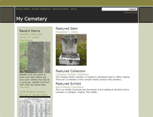 Tablet Screenshot of mycemetery.org